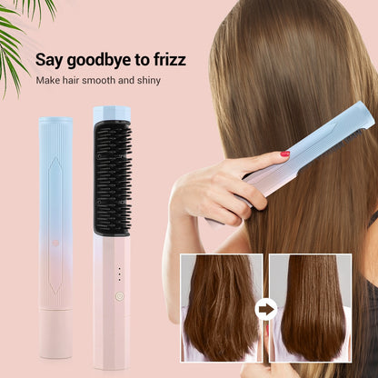 2-in-1 Wireless Curler Straightener